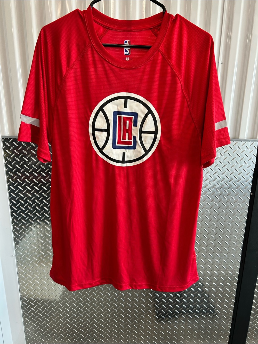 NBA Los Angeles Clippers Red Performance Tee with Team Logo